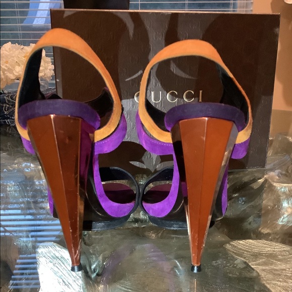 GUCCI Runway ‘Liberty’ Platform Sandals - Picture 5 of 12